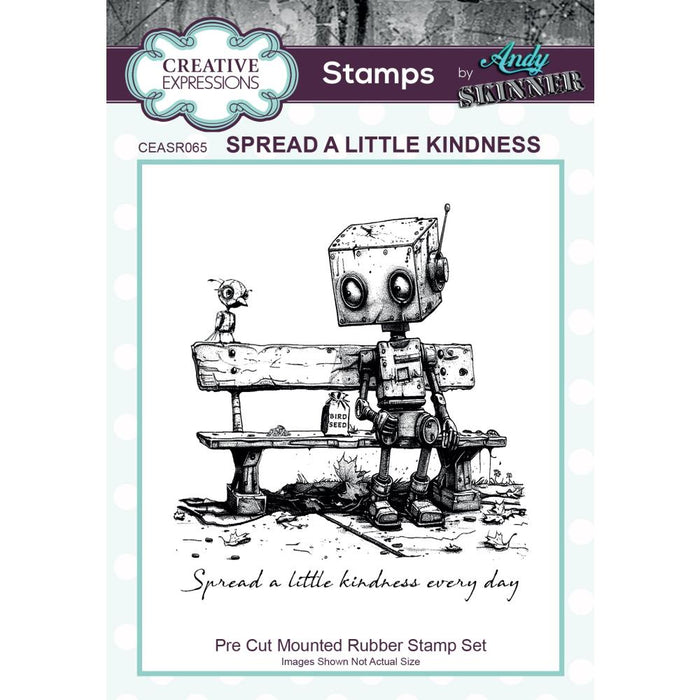 CREATIVE EXPRESSIONS STAMP ANDY SKINNER  SPREAD A LITTLE KINDNESS - CEASR065