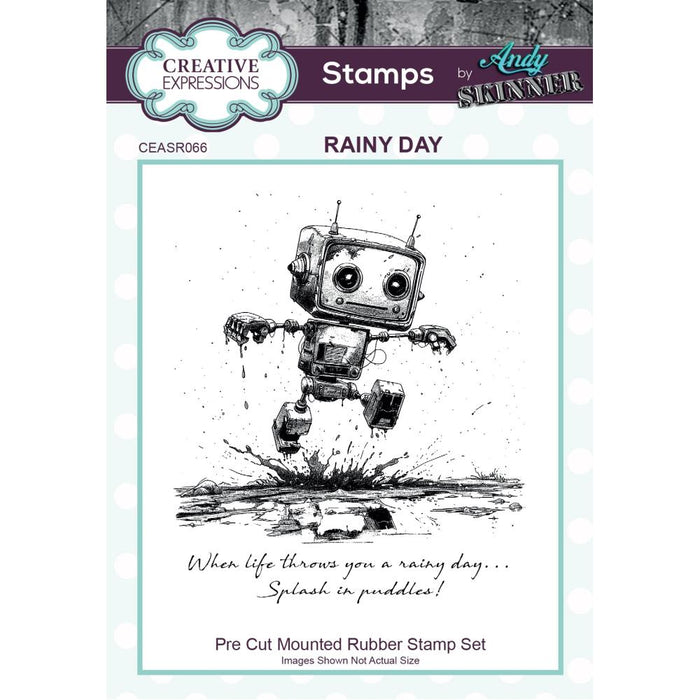 CREATIVE EXPRESSIONS STAMP ANDY SKINNER  RAINY DAY - CEASR066