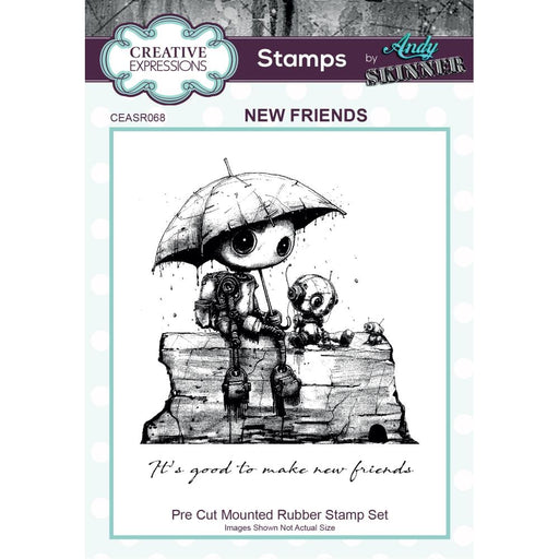 CREATIVE EXPRESSIONS STAMP ANDY SKINNERNEW FRIENDS CEASR068