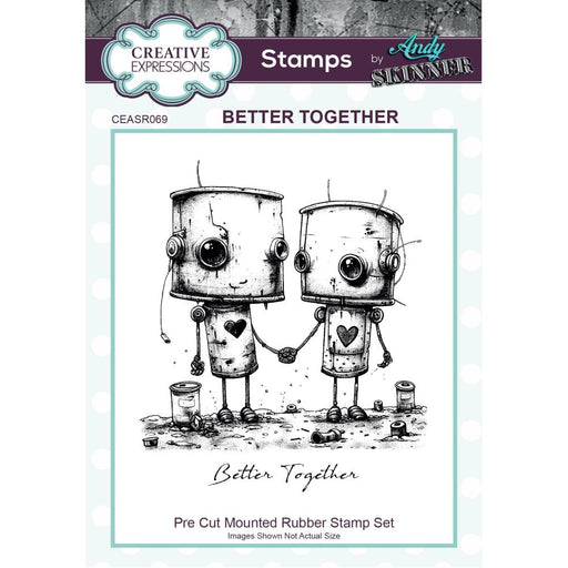 CREATIVE EXPRESSIONS STAMP ANDY SKINNER BETTER  TOGETHER- CEASR069