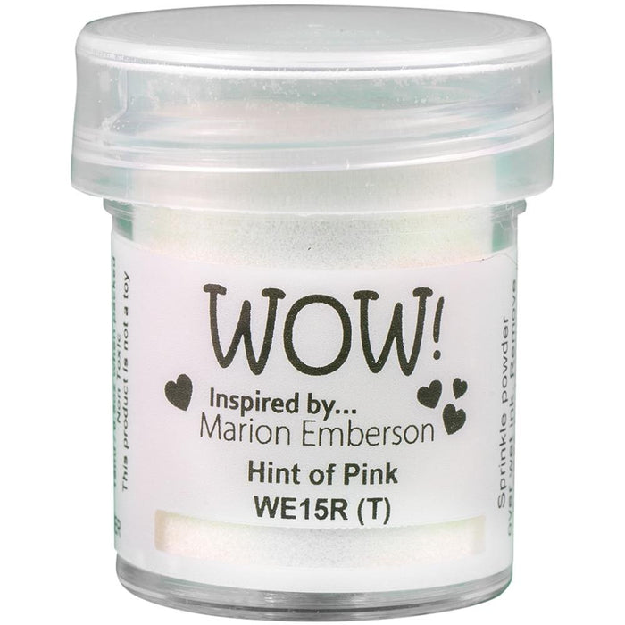 WOW! EMBOSSING POWDER HINT OF PINK -WE15R