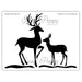 SWEET POPPY STENCIL DEER - SP1-220