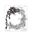 SWEET POPPY STENCIL POINSETTIA WREATH - SP1-327