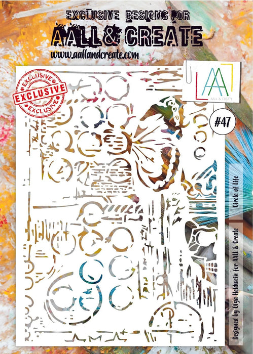 AALL & CREATE STENCIL A4 #47 - S47