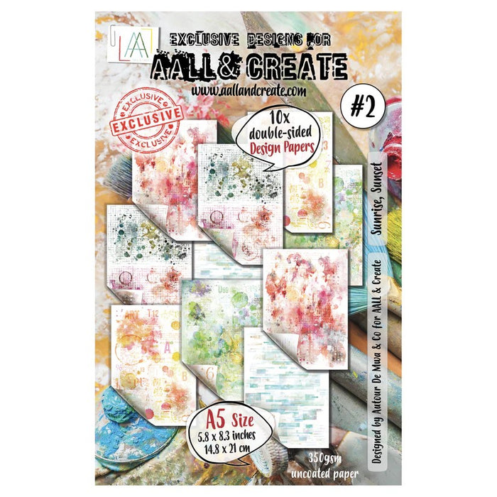 AALL & CREATE DESIGN PAPER A5 10 DOUBLE SIDED P2 - P2