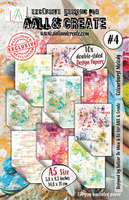 AALL & CREATE DESIGN PAPER A5 10 DOUBLE SIDED P4 - P4