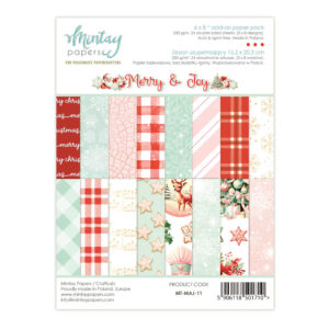 MINTAY BY KAROLA 6 X 8 PAPER PAD MERRY & JOY  - MT-MAJ-11