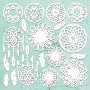 MINTAY BY KAROLA CHIPBOARD DREAM CATCHER - MT-CHIP2-D44