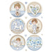 STAMPERIA A4 RICE PAPER LITTLE BOY ROUND - DFSA4453