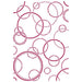 STAMPERIA STENCIL 21CM X 29CM ROMANTIC THREADS BUBBLES - KSG466