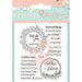 STAMPERIA RUBBER STAMP 14CM X 18CM CELEBRATION QUOTES - WTKJR37