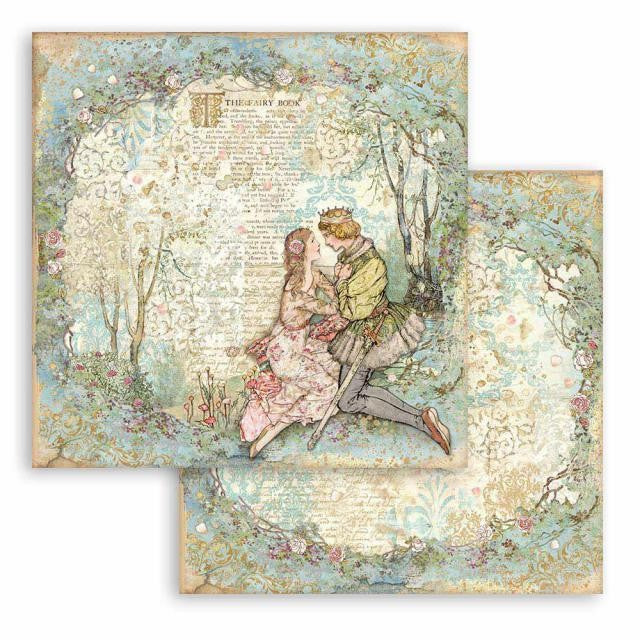 STAMPERIA 12X12 PAPER SLEEPING BEAUTY LOVERS - SBB795