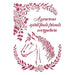 STAMPERIA STENCIL 21CM X 29CM ROMANTIC HORSES HORSE WITH FLO - KSG471