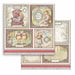 STAMPERIA 12X12 PAPER ALICE CARDS - SBB817