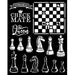 STAMPERIA STENCIL 20CM X 25CM ALICE CHECK MATE - KSTD089