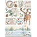 STAMPERIA A4 RICE PAPER WINTER TALES PIONSETTIA - DFSA4585