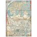 STAMPERIA A4 RICE PAPER SIR VAGABOND JAPAN MAP - DFSA4610