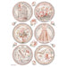 STAMPERIA A4 RICE PAPER YOU AND ME ROUNDS - DFSA4696