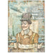 STAMPERIA A4 RICE PAPER SIR VAGABOND AVIATOR IMAGE - DFSA4699