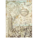 STAMPERIA A4 RICE PAPER SIR VAGABOND AVIATOR NEW YORK CITY - DFSA4700