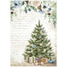 STAMPERIA A4 RICE - ROMANTIC COZY WINTER BLUE TREE - DFSA4708