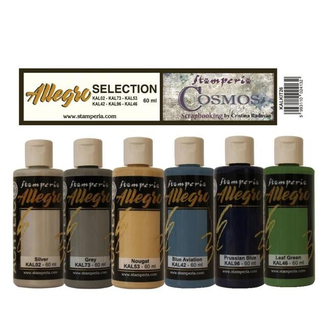 STAMPERIA KIT 6 ALLEGRO COLORS 60 ML BAUHAUS - KALKIT24