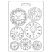 STAMPERIA SOFT MOULDS A5 WELCOME HOME CLOCKS - K3PTA5644