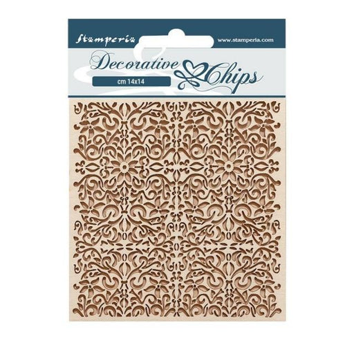 STAMPERIA DECORATIVE CHIPS CM 14X14 - VINTAGE LIBRARY PATTE - SCB164