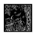 STAMPERIA STENCIL 18CM X 18CM - WOODLAND MUSHROOMS - KSTDQ92
