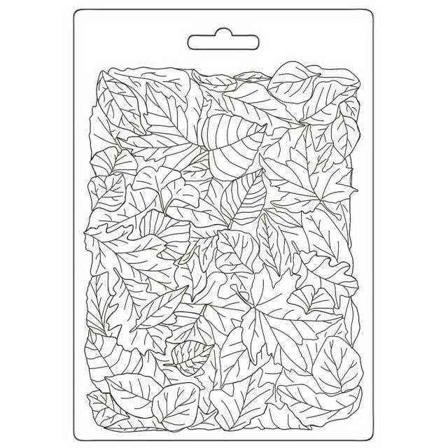 STAMPERIA SOFT MOULDS A5 - WOODLAND LEAVES PATTERN - K3PTA5658