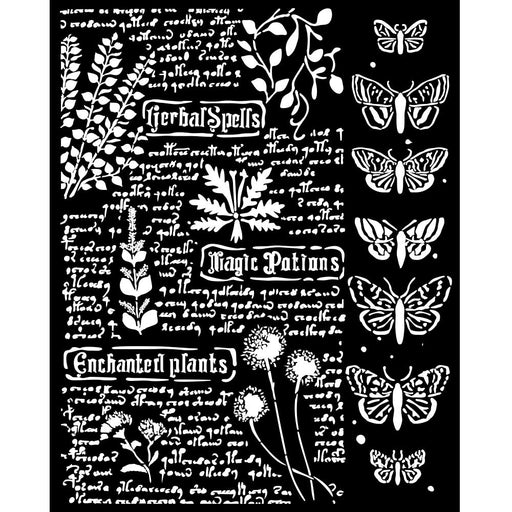 STAMPERIA STENCIL 20X25 CM - FORTUNE BOTANIC-KSTD164