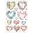 STAMPERIA A4 RICE PAPER PACKED- HEARTS - DFSA4896