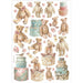 STAMPERIA A4 RICE PAPER PACKED- TEDDY BEARS - DFSA4928