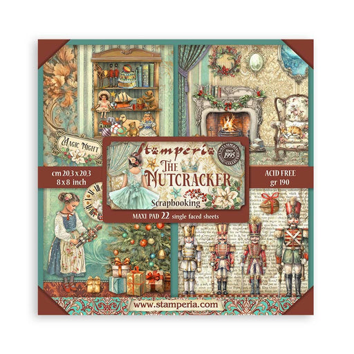 STAMPERIA 8 X 8 PAPER PACK 22 SHEETS - THE NUTCRACKER - SBBSXB04