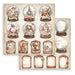 STAMPERIA 12X12 PAPER - GEAR UP FOR CHRISTMAS SNOWGLOBES -SBB1008