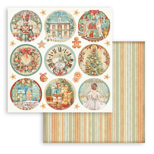 STAMPERIA 12X12 PAPER - THE NUTCRACKER ROUNDS - SBB1016