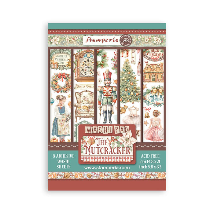 STAMPERIA WASHI PAD 8 SHEETS A5 -THE NUTCRACKER - SBW10