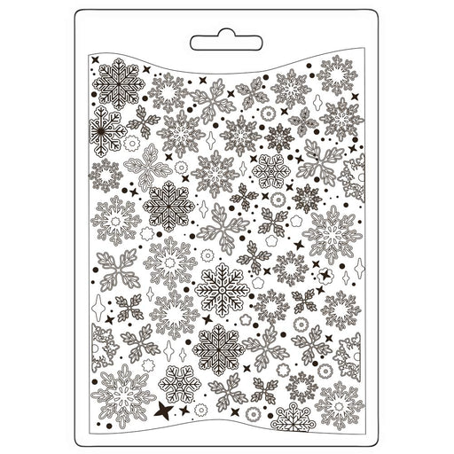 STAMPERIA SOFT MOULDS A5 - CREATE HAPPINESS DEWDROPS SNOWFLAKES -K3PTA5664