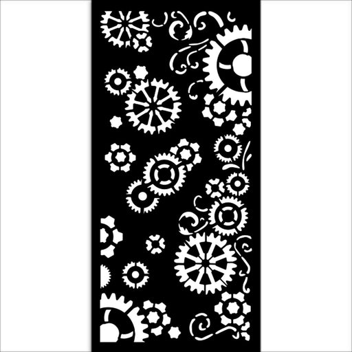 STAMPERIA STENCIL 12X25 CM -GEAR UP FOR CHRISTMAS GEARS - KSTDL98