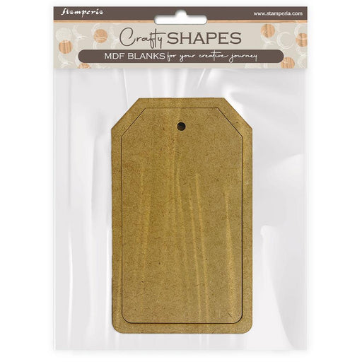 STAMPERIA CRAFTY SHAPES RECTANGULAR TAG - KLSM21