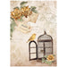 STAMPERIA A4 RICE PAPER PACKED- GOLDEN HARMONY CAGE - DFSA4950