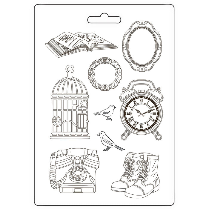 STAMPERIA SOFT MOULDS A4 - GOLDEN HARMONY ELEMENTS -K3PTA4581