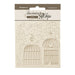 STAMPERIA DEC CHIPS 14 X 14CM- GOLDEN HARMONY CAGES -SCB234