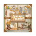 STAMPERIA 8 X 8 PAPER PACK 22 SHEETS GOLDEN HARMONY- SBBSXB05