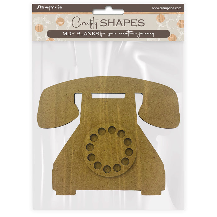 STAMPERIA CRAFTY SHAPES GOLDEN HARMONY TELEPHONE -KLSM24