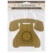 STAMPERIA CRAFTY SHAPES GOLDEN HARMONY TELEPHONE -KLSM24