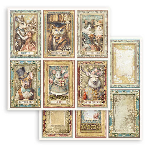 STAMPERIA 12X12 PAPER -ALTEREGO 6 CARDS -SBB1026