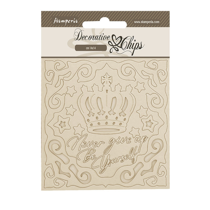 STAMPERIA DEC CHIPS 14 X 14CM- ALTEREGO FRAMES AND CROWNS --SCB240