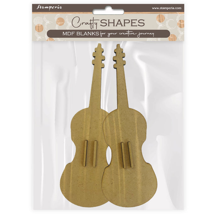 STAMPERIA CRAFTY SHAPES - MUSIC VIOLIN -KLSM28