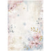 STAMPERIA A4 RICE PAPER PACKED- CREATE HAPPINESS DEWDROPS FLOWER CORNERS - DFSA4970